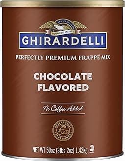 Ghirardelli Chocolate Frappe, Double Chocolate, 50-Ounce Can
