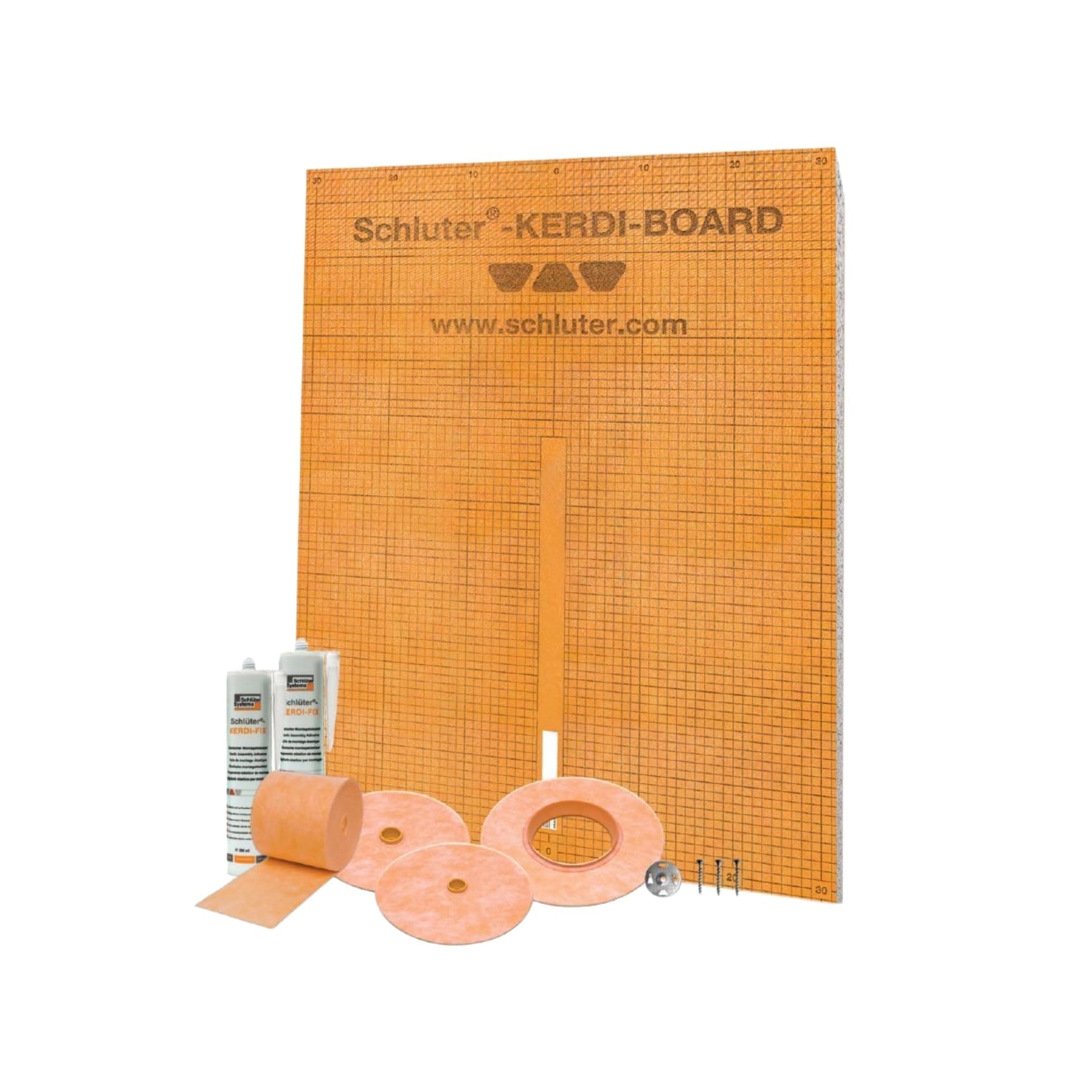 Schluter Systems Kerdi Board Waterproof Shower Kit, Model KBKIT