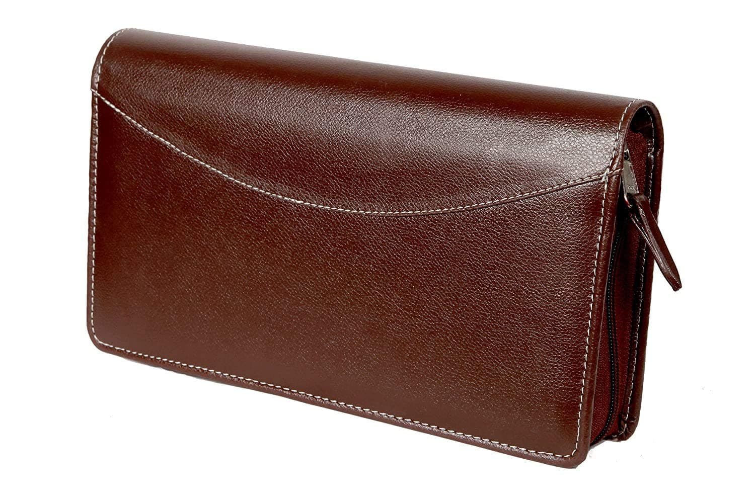 Sukeshcraft Multiple Cheque Book Holder RFID Safe and Credit Card - 22 Slots - Brown