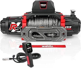 Winch-13500 lb. Load Capacity Electric Winch Kit 12V DC Power for Towing Truck Off Road, 2 in 1 Wireless Remote