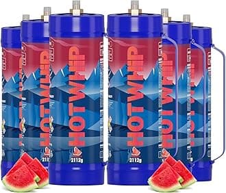 Whipped Cream Charger,3.3L 2112g Food Grade Tank With Nozzle(6, 2112g Watermelon)