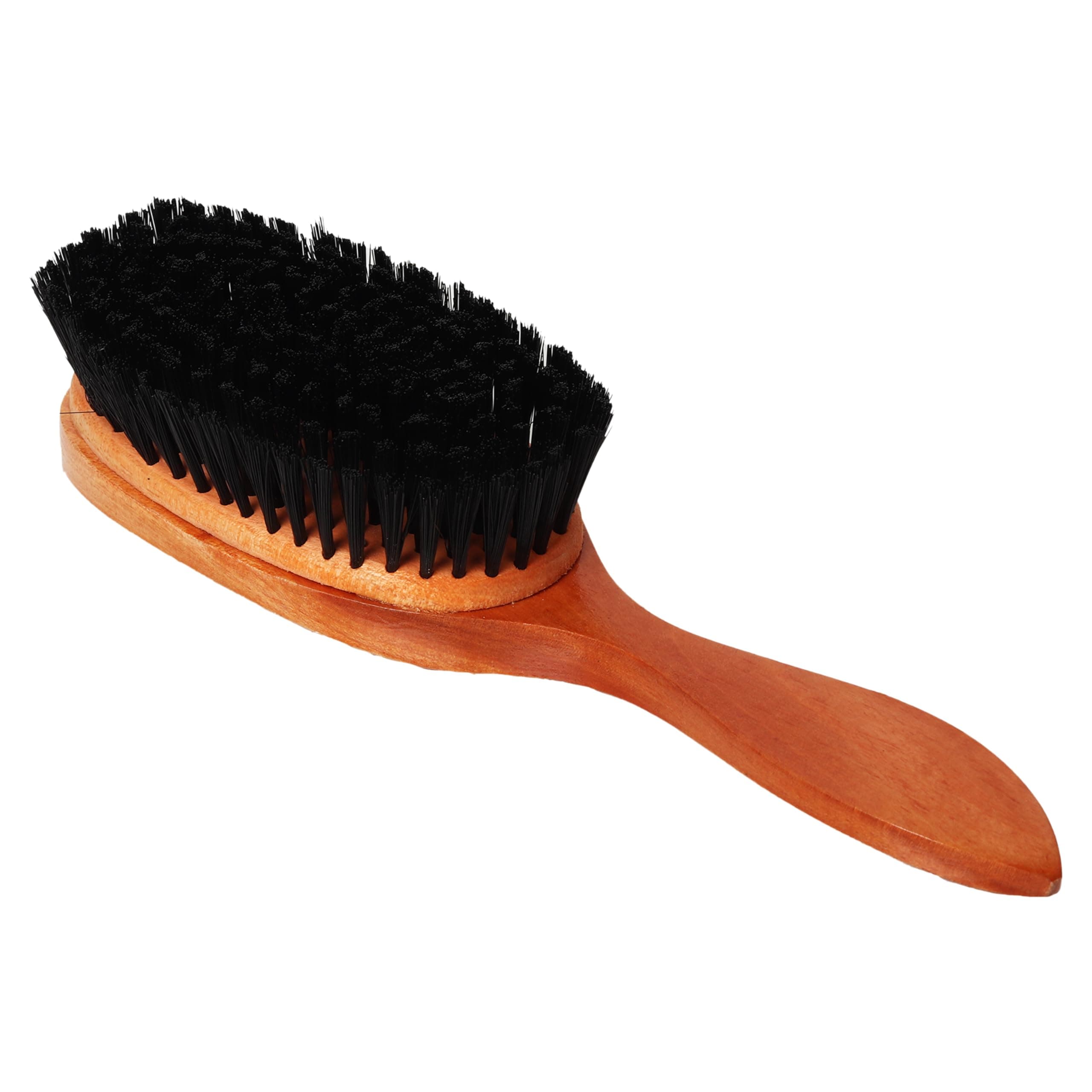 Premium Coat Brush Dust Remover for Clothes, Suitable for Cloth Cleaning and as Lint Remover for Blazers, Jackets & Suits. Polished Hardwood PP Bristles (Pack of 1) Brown