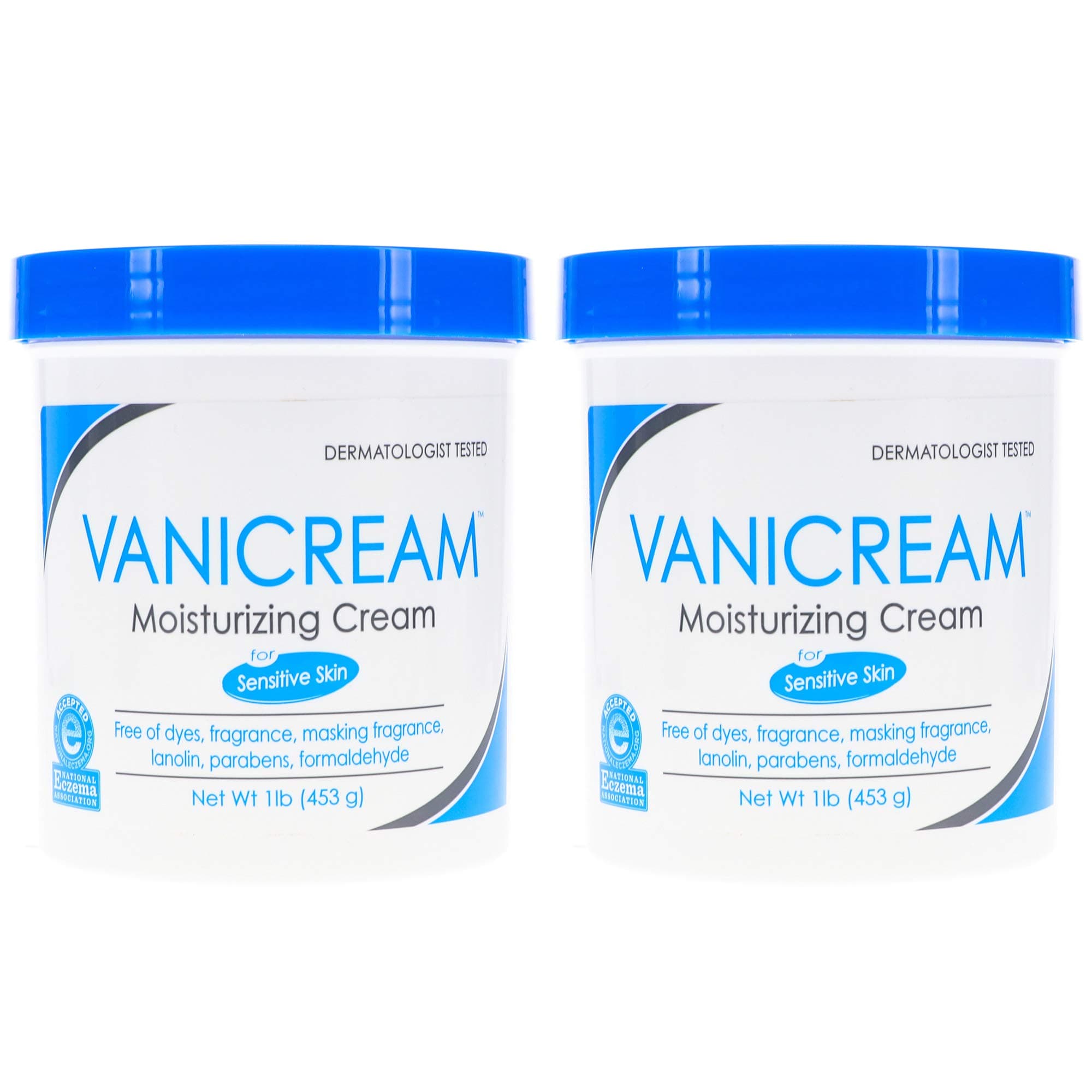Vanicream Moisturizing Skin Cream, 16oz (Pack of 2)