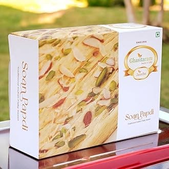 Ghasitaram Gifts Sweets - Soan Papdi 800 GMS |Sweets|Sweets Gift Pack|Diwali Sweets|Indian Mithai|Diwali Sweets Gift Box|Sweets Gift Box