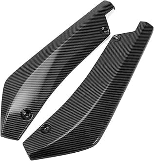 2 Pcs Car Rear Bumper Lip Splitter for Jaguar XF Sportbrake (X260) 2015-2020 2021 2022, Side Fin Fenders Protector Anti Scratch Wrap Angle Spoilers Car Accessories,Carbon Fiber