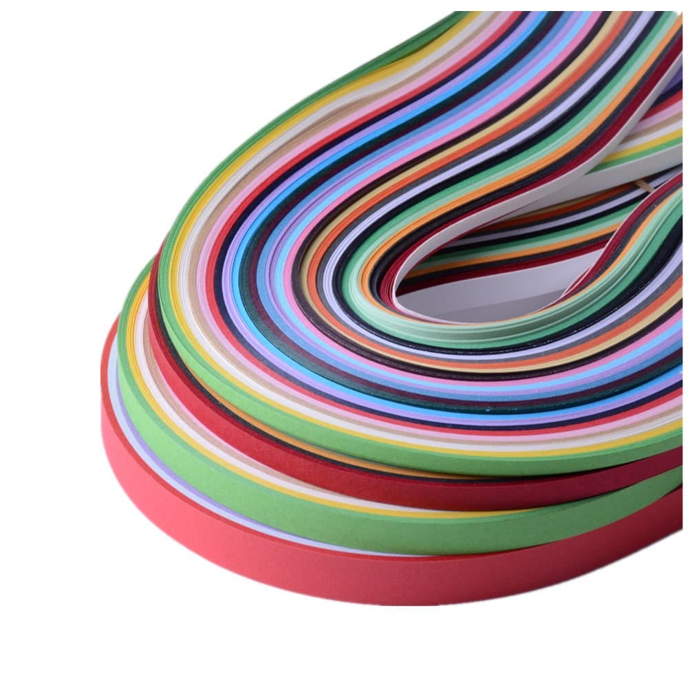 Kenefa Paper Quilling Sets 26 Colors 1040 Strips 3/5/7/10mm Pack of 4 (Paper Width 3mm)