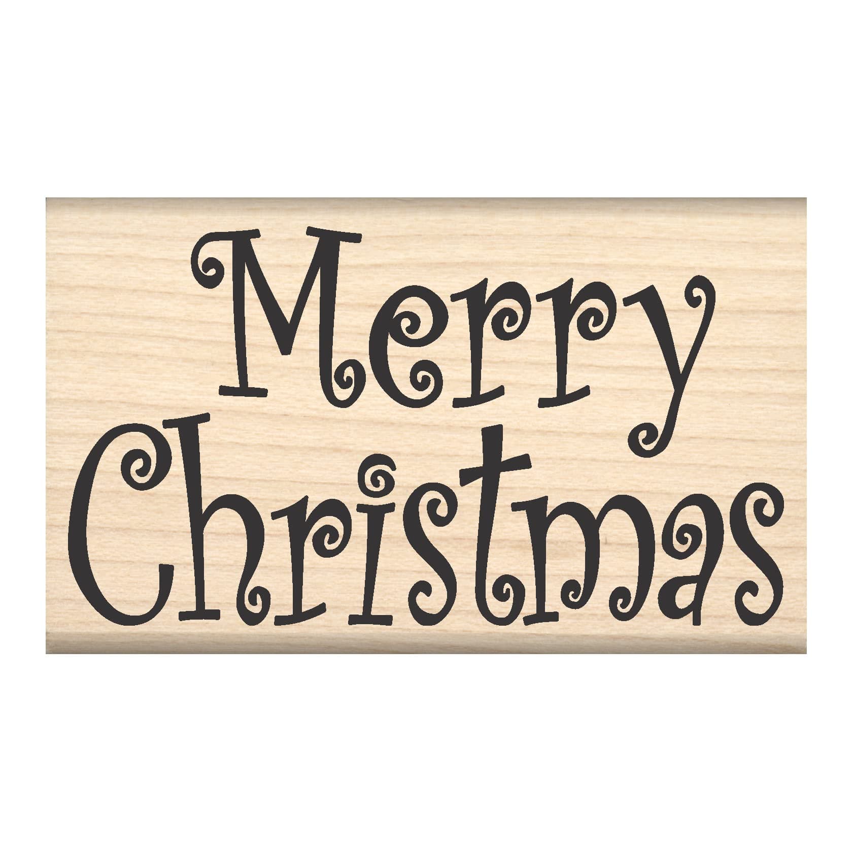 Stamps by Impression Merry Christmas Rubber Stamp ST 0704