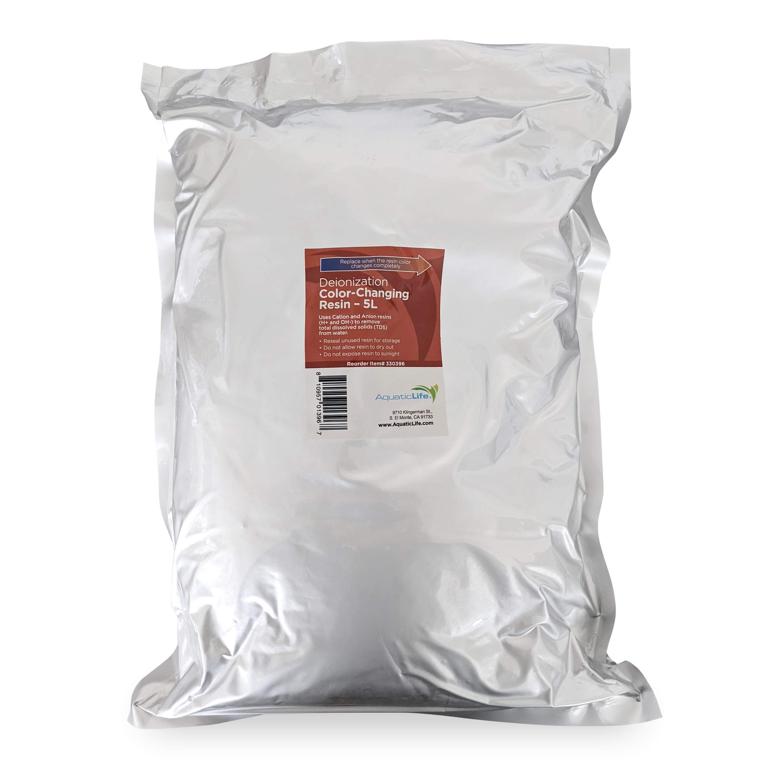 AquaticLife Mixed Bed Color Changing Bulk Deionization DI Resin Refill for Reverse Osmosis Water Filter for RO/DI System for Aquarium, 5 Liter