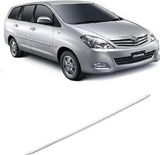 Empica Chrome Trunk Garnish for Car | Dicky Trim Garnish Rear Boot Patti Upper Garnish Compatible with Toyota Innova Type 2