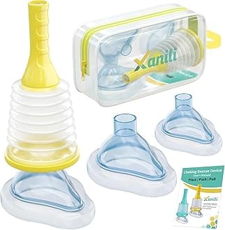 Choking Rescue Device for Kids and Adults, Anti-Choking Device with 3 Mask Sizes, Portable Airway Suction Device - Home Kit