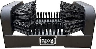 Heavy Duty Boot Brush Cleaner Outdoor Floor Mount or Portable Boot Scraper/Scrubber with Hardware