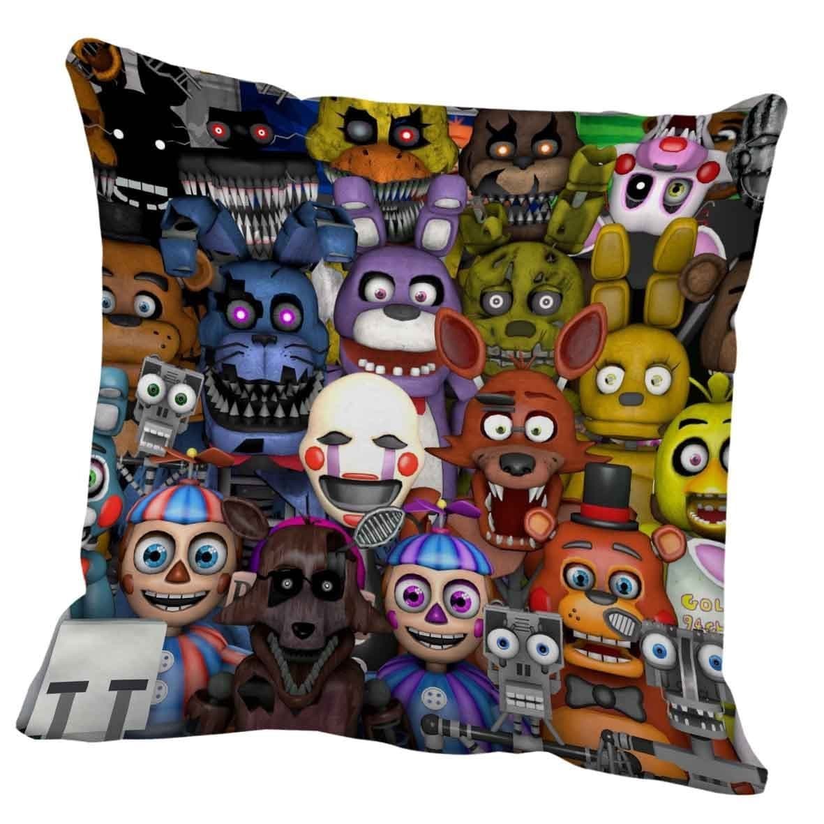 Fnaf world all Cushion Pillow Case 20"x20"