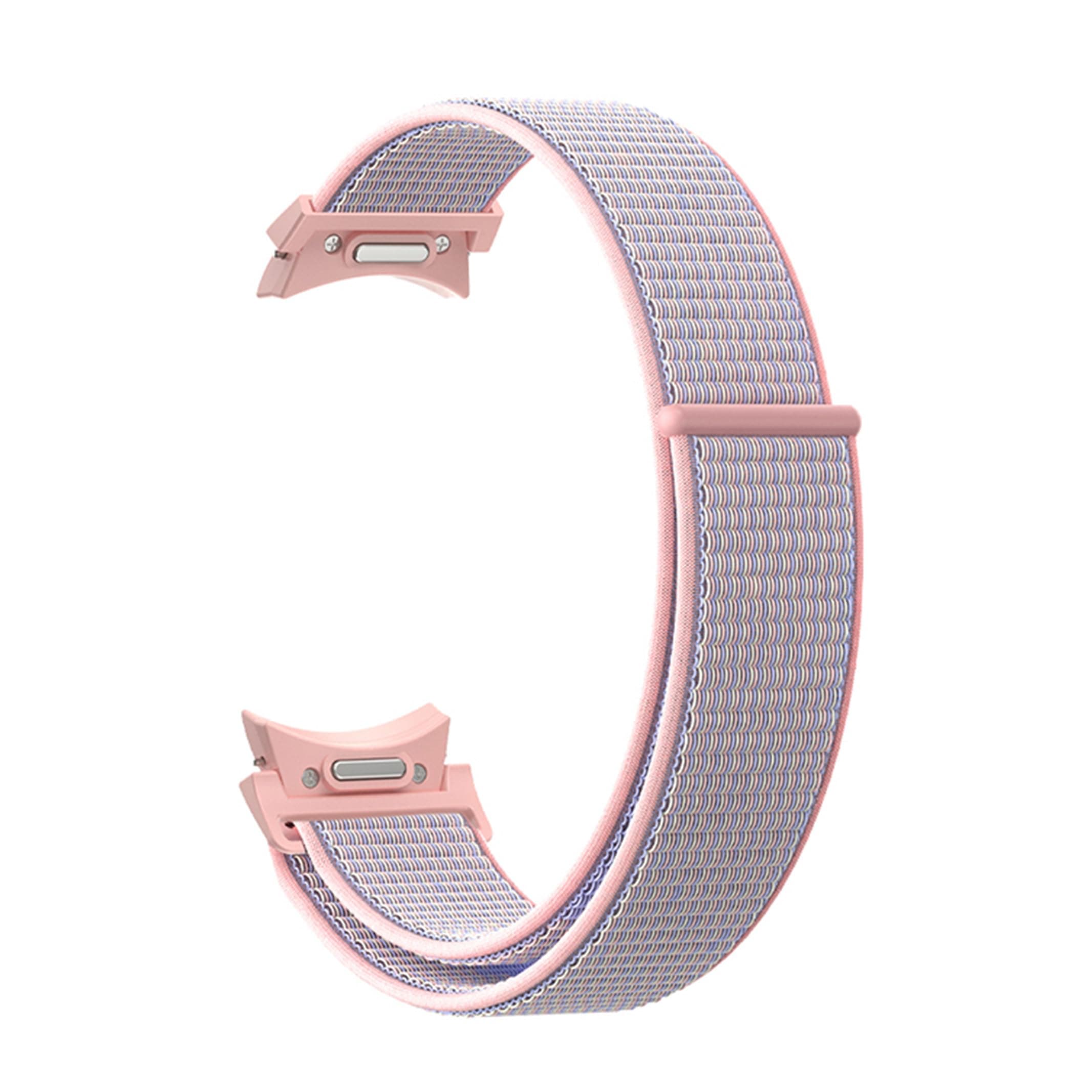 One Click No Gap Nylon Band Compatible with Samsung Galaxy Watch 7 FE 6 5 4 40mm 44mm/Galaxy Watch 6 Classic Band 47mm 43mm/Watch 5 Pro 45mm/4 Classic 42mm 46mm, Breathable Sport Loop Strap Women Men