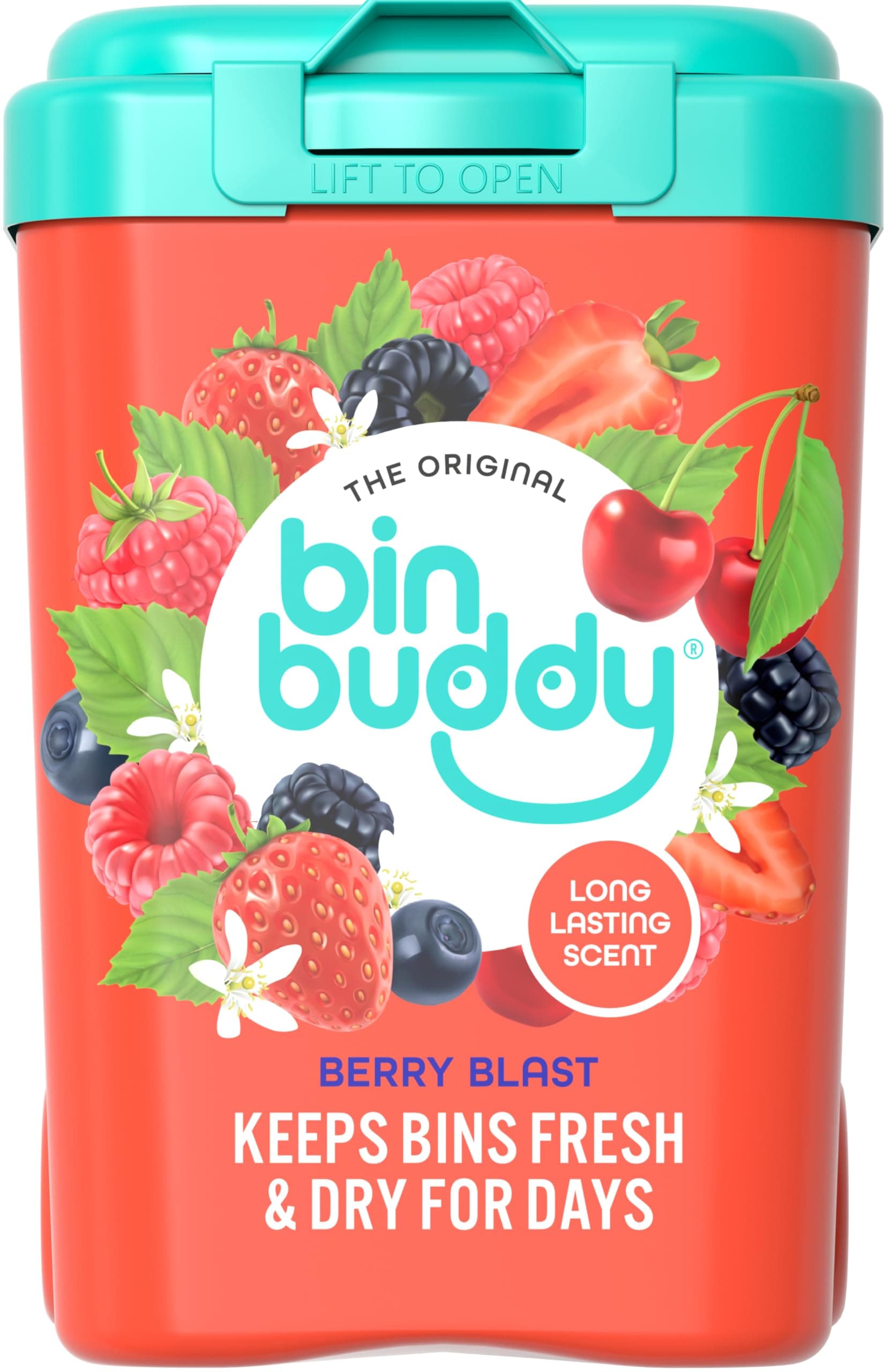 Bin Buddy Berry Blast - Leaves Your Bin Fresh and Smelling Great – Suitable for Indoor, Kitchen, Bathroom, Compost, Food Waste and Outdoor Wheelie Bins