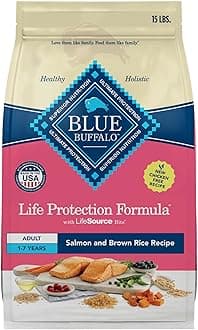 Life Protection Formula Adult Dry Dog Food, Helps Build and Maintain Strong Muscles, Made with Natural Ingredients, Salmon & Brown Rice Recipe, 15-lb. Bag
