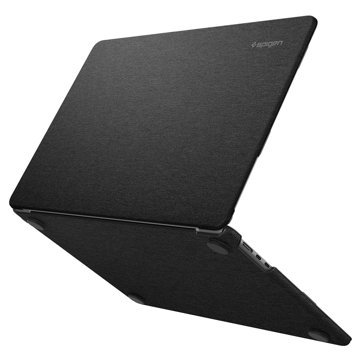 Spigen MacBook Air 13" M5/M4/M3/M2 (2026/2025/2024/2023) Case Hard Shell Premium Fabric Sleeve Protective Cover Urban Fit ACS05272 (Black)