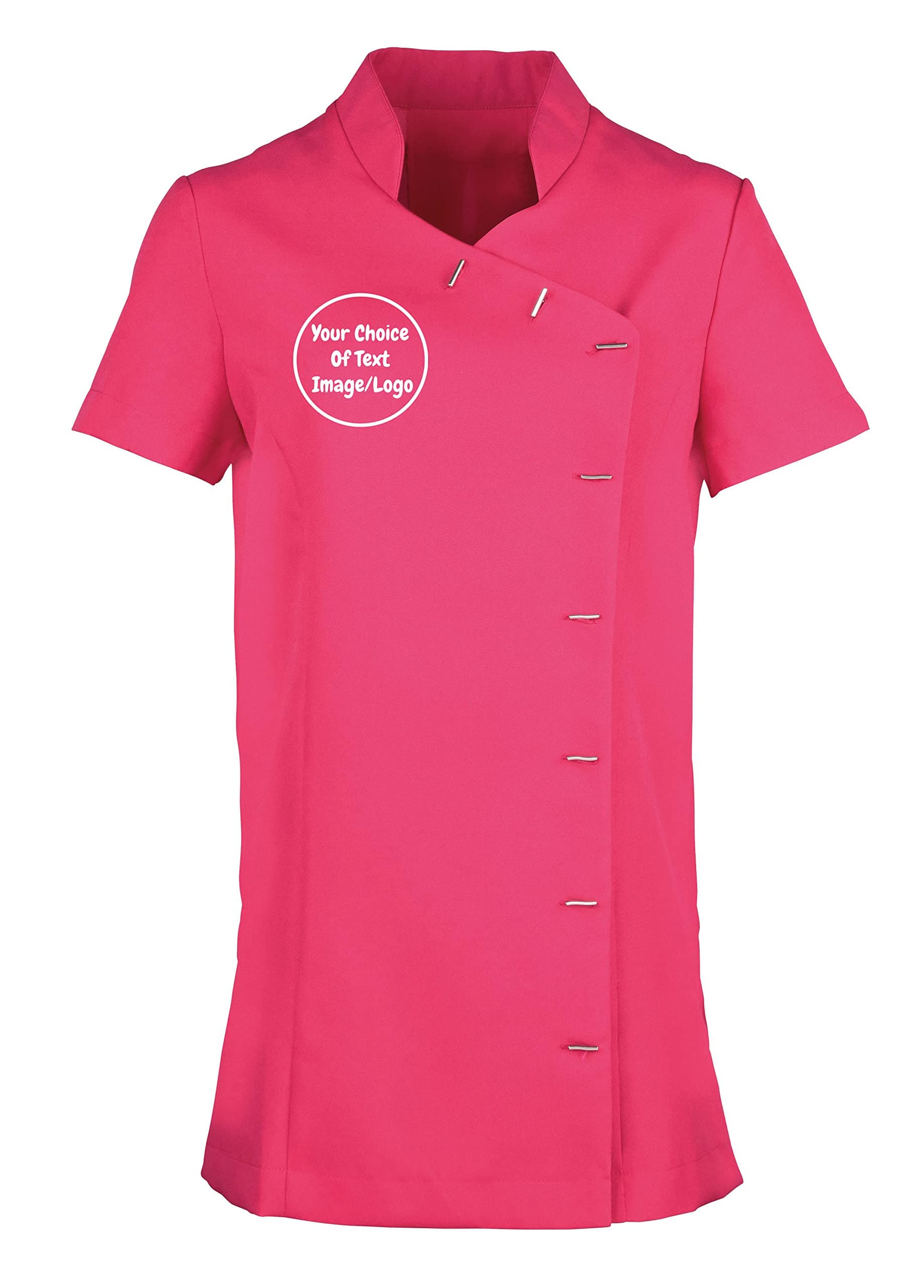 GenericCustom Personalised Beauty & Spa Tunic. Supplied Plain Or With Your Choice Of Embroidered Text Or Logo