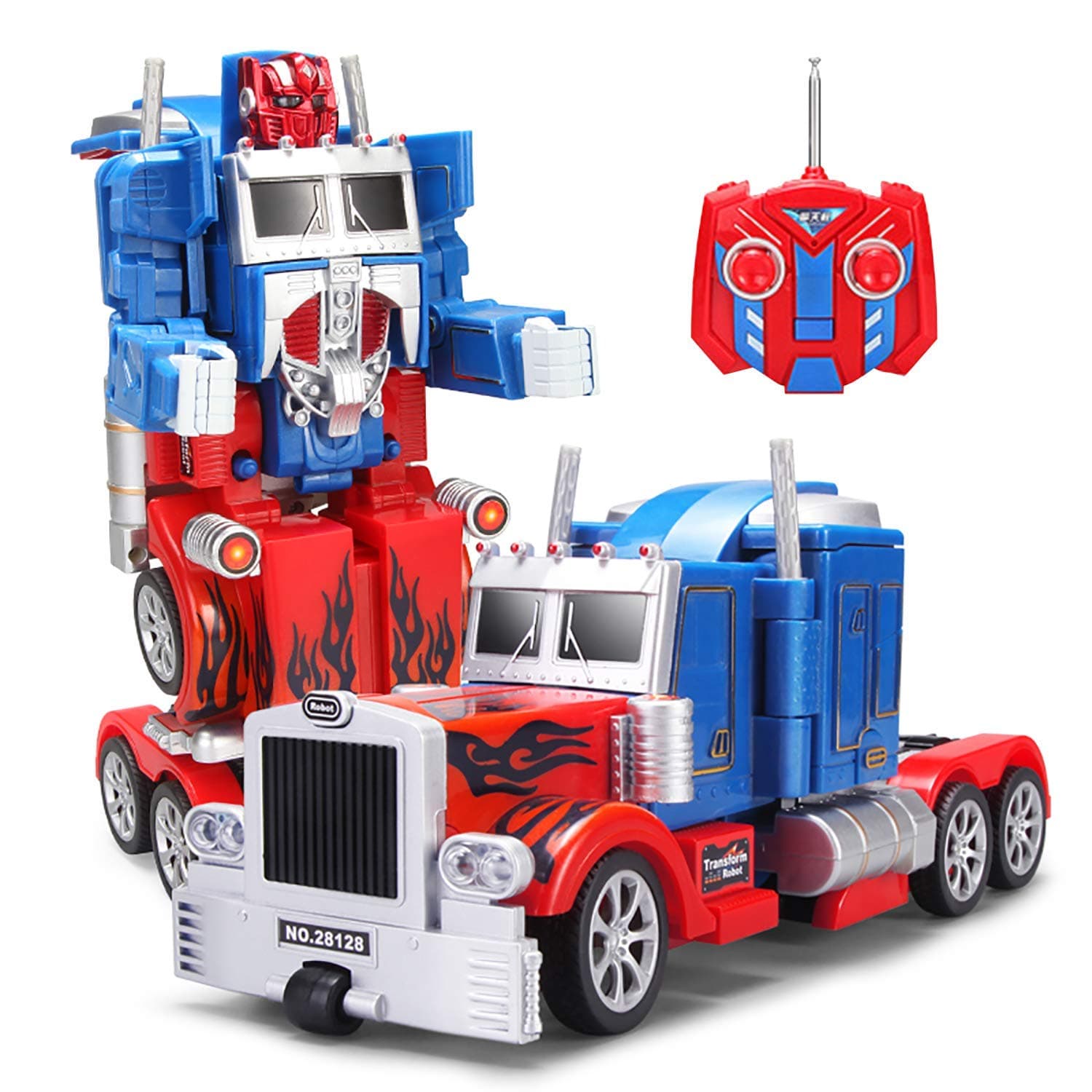 Robot Truck 2 in 1 Action Figure This Remote Control Fighter Toy has a USB Connection for Easy Charging. Made of Safe, Sturdy Materials,