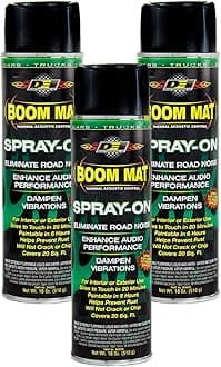 TOULIFLY 3 Pack Spray-On Boom Mat Sound Deadening Mat for Audio Enhancement & Noise Reduction