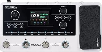 MOOER GE150 Pro Guitar Amp Modelling Multi Effects, Reverb, Delay, Looper Drum with 4 Footswiches, Expression Pedal, USB OTG Live Recording, MNRS GNR and GIR Loader