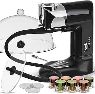 homia Smoking Gun Wood Smoke Infuser - Extended Kit, 14 PCS, Portable Electric Smoker Machine with Accessories and Wood Chips - Cold Smoke for Food and Drinks