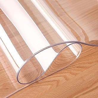 Chair Mat PVC Transparent Floor Mats Chair mat for Hard Floors Plastic floor mat Square, non-slip, wear-resistant Wood/Tile Protection Mat for Office & Home (1.5mm,50x60cm/19.69x23.63in)