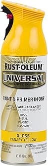 Rust-OlEUm 245213 Universal Enamel Spray Paint, 12 Ounce (Pack Of 1), Gloss Canary Yellow