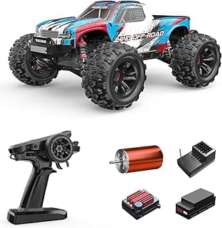 MJX 16208 1/16 RTR Brushless RC Cars, Top Speed 42mph 4x4 Hobby Electric Off Road Jump Remote Control Truck, Adult RC Monster All Terrain Remote Control Cars