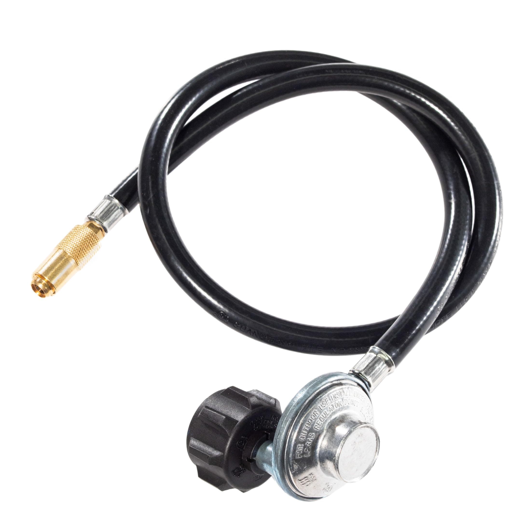 5471 Propane Adapter Hose & Regulator for 20 lb Tank, Gas Grill & Griddle - Weather Resistant & Corrosion Resistant - Extends Up To 3 Feet