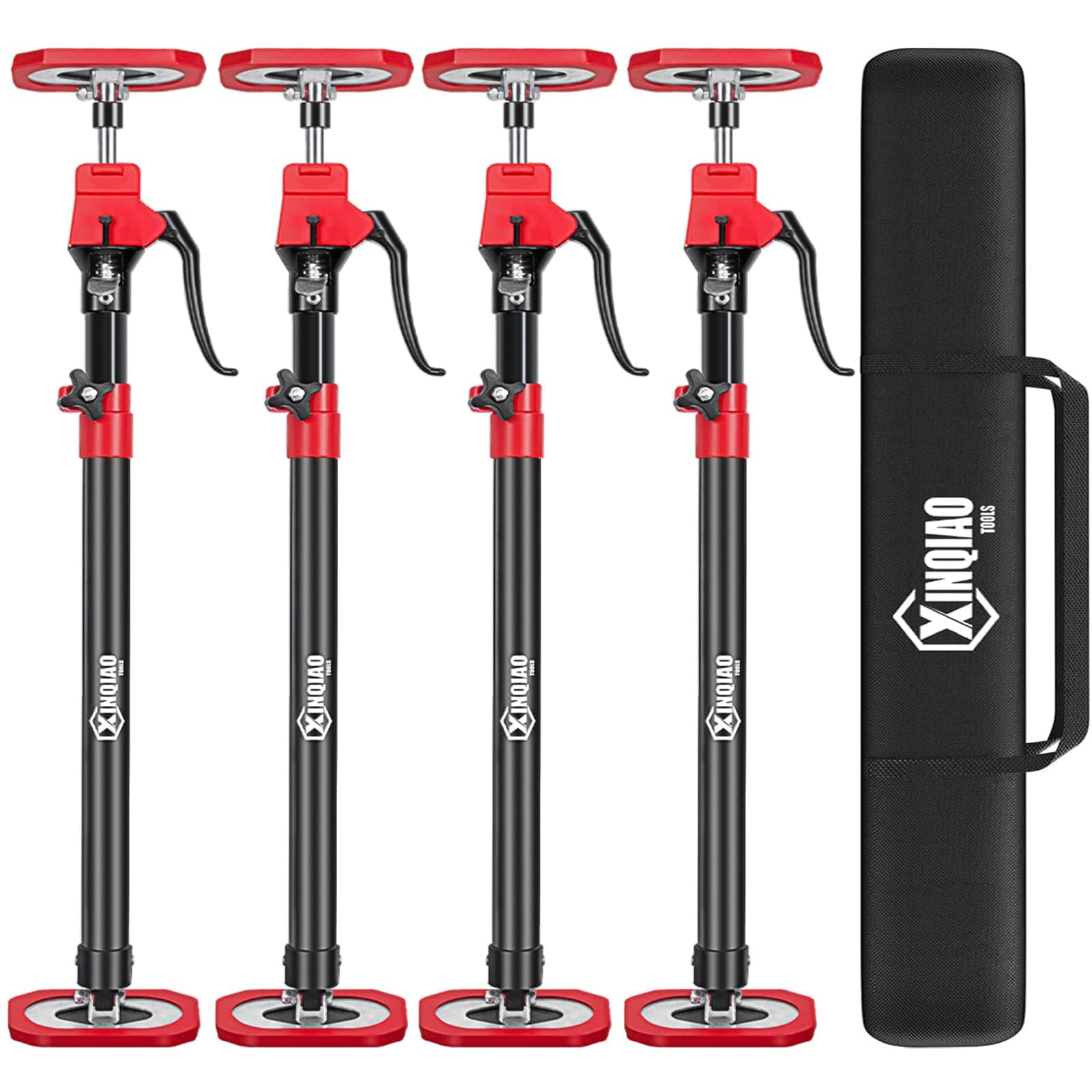 XINQIAO Cabinet Jacks for Installing Cabinets, Heavy Duty Third Hand Tools Adjustable Support Pole from 23.6 IN to 45.3 IN, 4 PCS