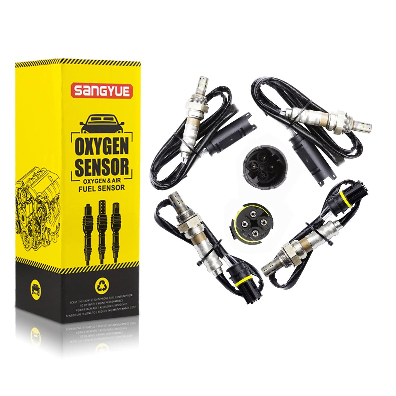 Upstream+Downstream O2 Oxygen Sensors 1 & 2 for BMW E46 E39 E53 E83 X3 X5 323i 325Ci 325i 325Xi 328i 330Ci 330Xi 330i 525I 528I 530I Z3 Z4