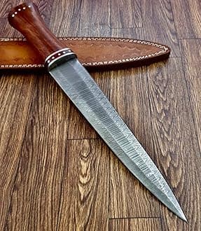 Poshland REG-214, Custom Handmade Damascus Steel 15.5 Inches Dirk Blade Knife