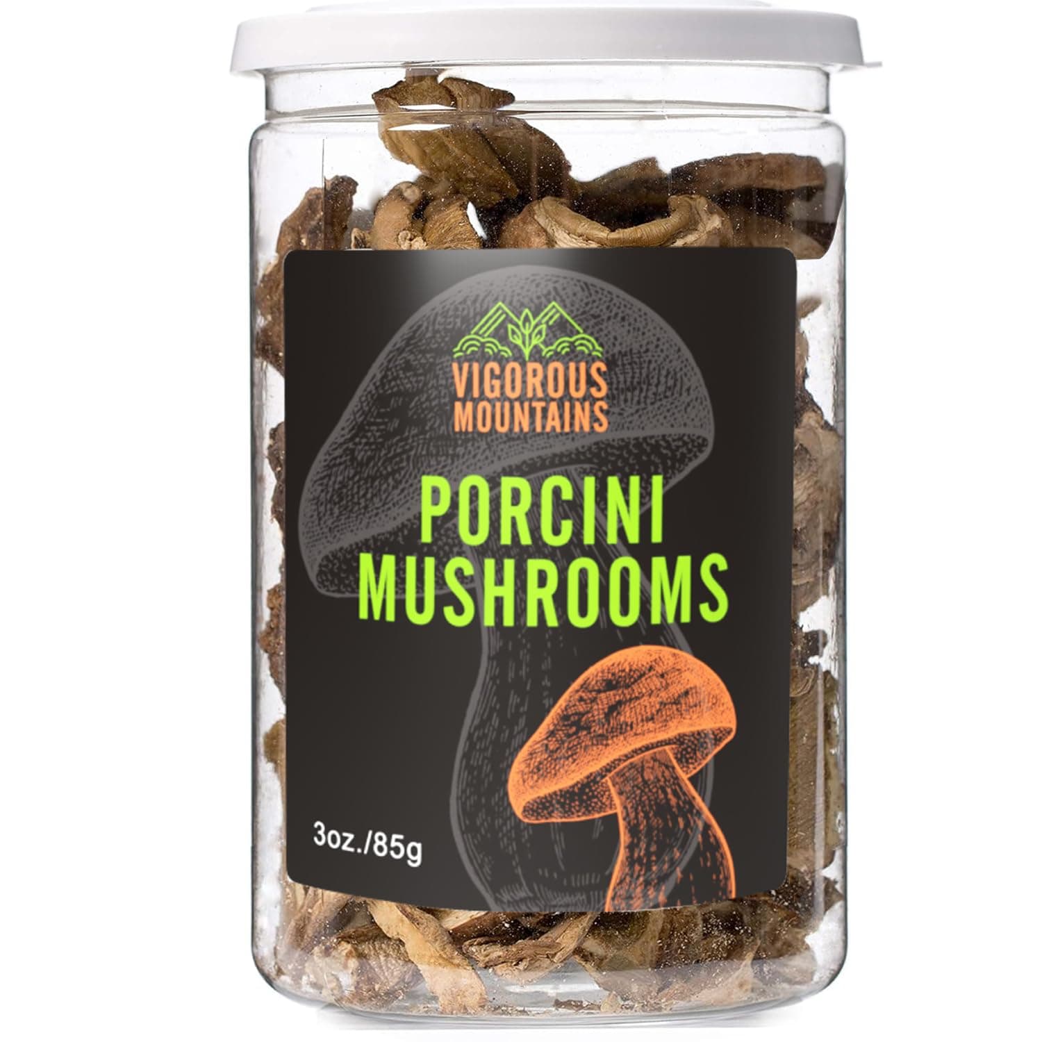 VIGOROUS MOUNTAINS Dried Porcini Mushrooms (3Ounces)