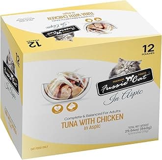 Fussie Cat Premium Tuna w/Chicken in Aspic, 2.47 Ounce (Pack of 12)