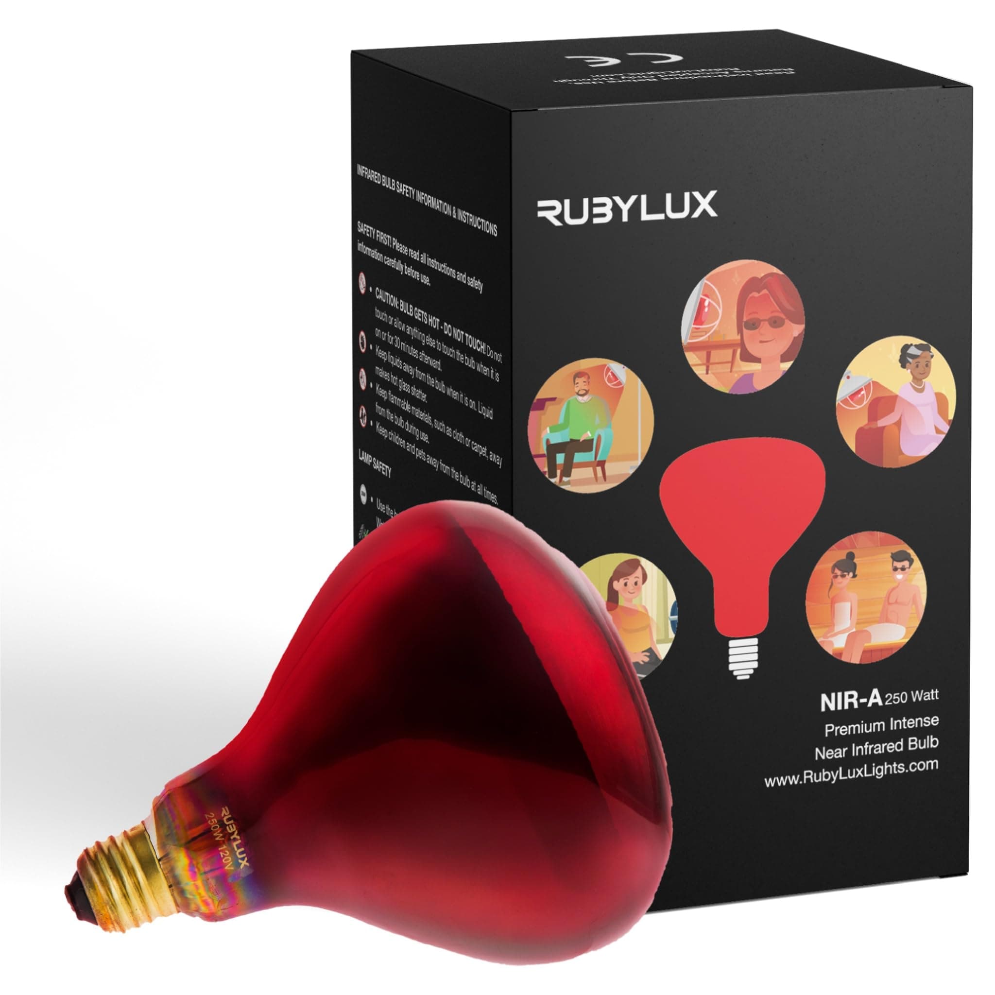 RubyLux Infrared Bulb NIR-A Near Infrared Individual Bulb