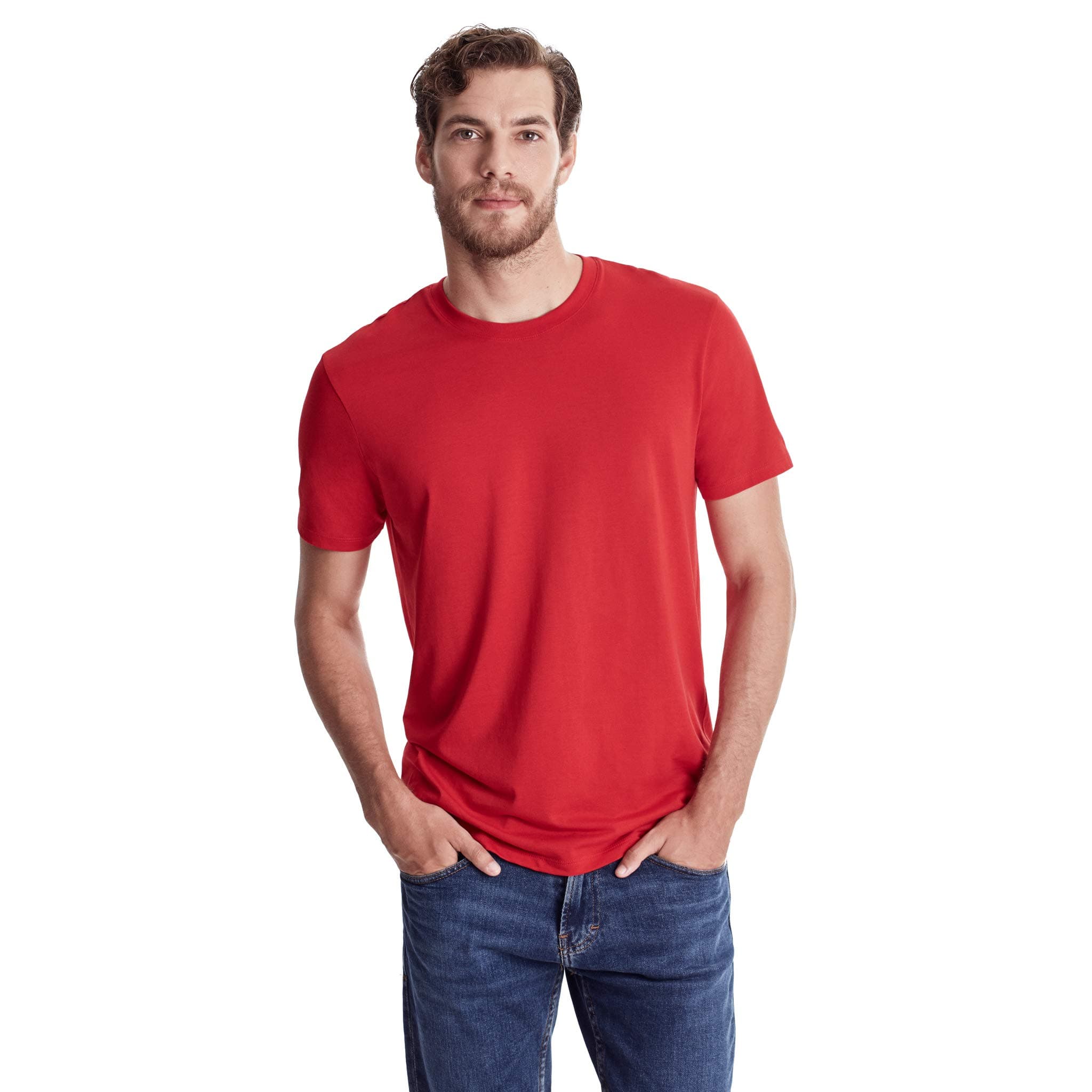 TRUTH ALONE Men's Crew Neck Tee, 100% Organic Peruvian Pima Cotton