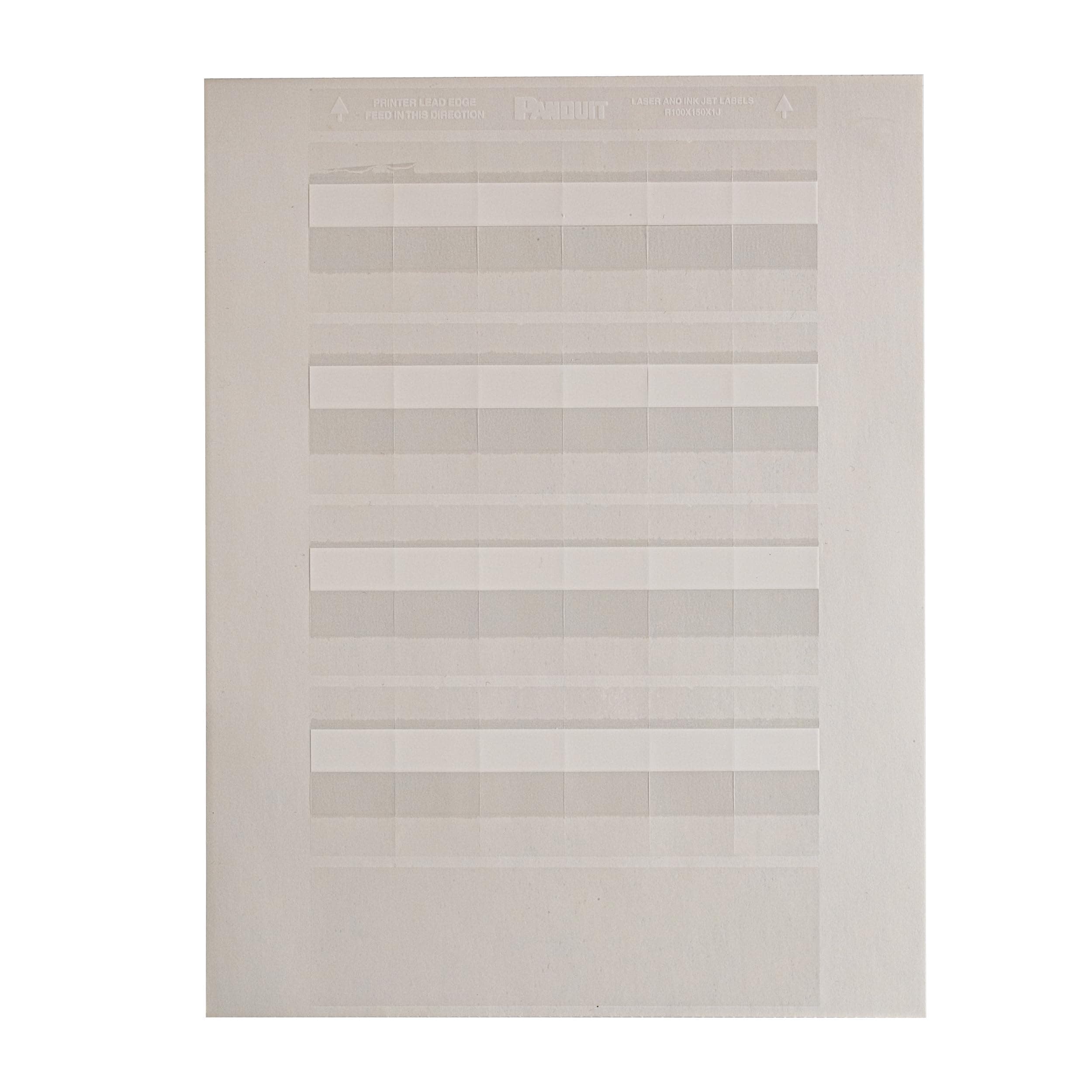 Panduit S100X150YBJ Laser Self-Laminated Label, Polyeseter, Clear/Blue (2,500-Pack) 1 by 1.50-Inch S100X150YAJ 2500