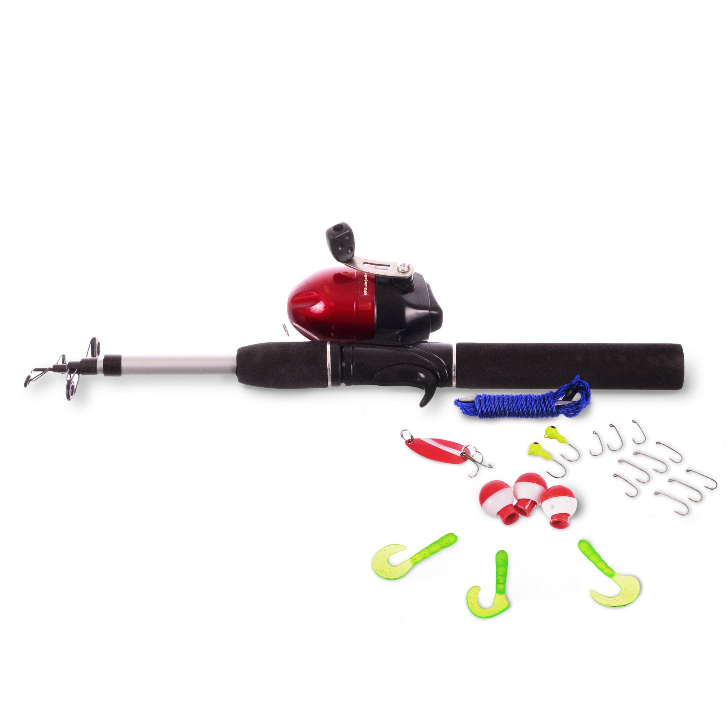 Telescopic Kids Fishing Pole with Float and Hooks
