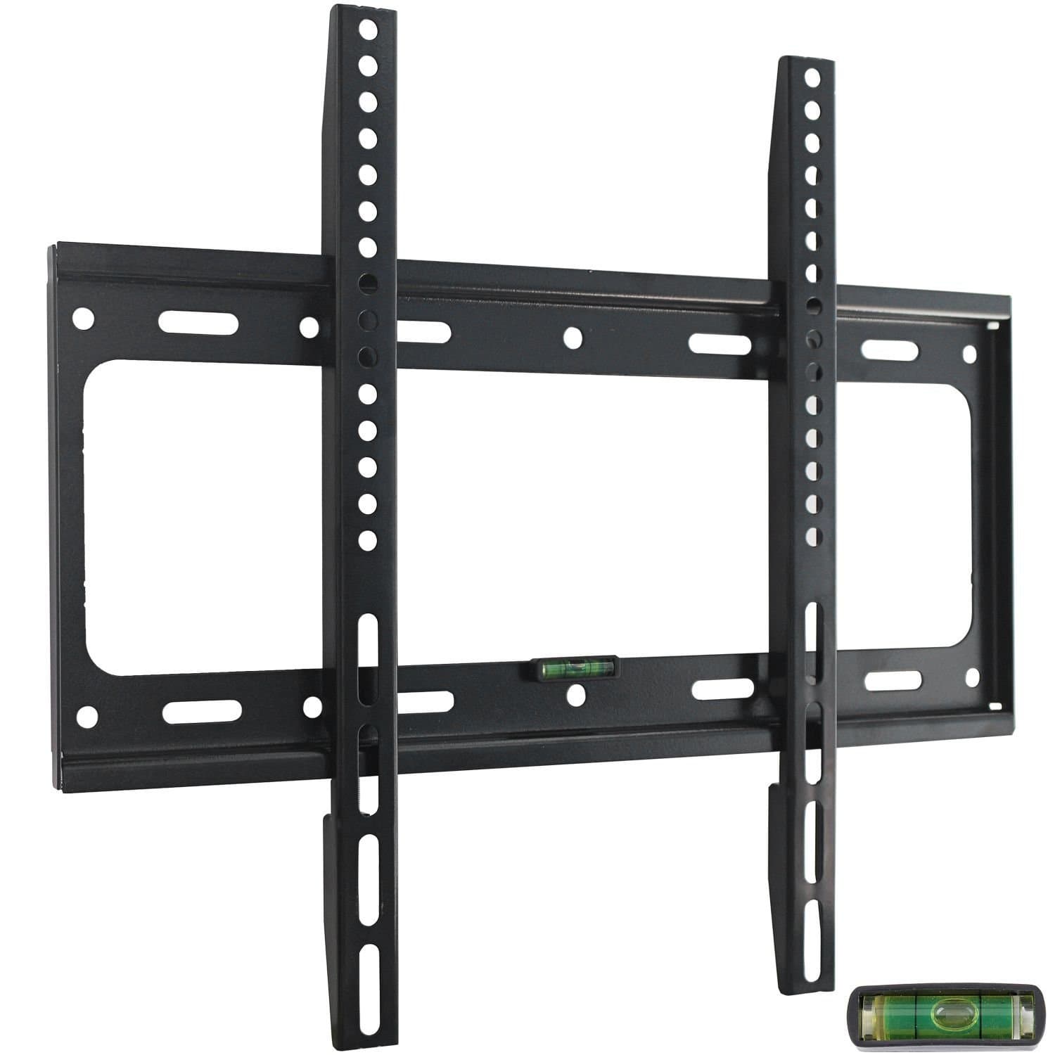 Ultra Slim TV Wall Mount Bracket for 32 37 39 40 42 43 46 48 50 51 55 inch Flat LCD LED Plasma HDTV Smart TV, Max VESA 400x400mm, Bubble Level Included
