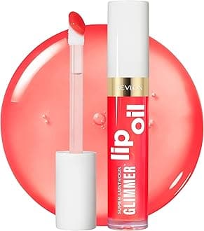 Super Lustrous Glimmer Lip Oil, Moisturizing & Tinted, Shiny Finish, Made with Plant-Based Squalane, 003 Glow Mama, 0.13 fl oz