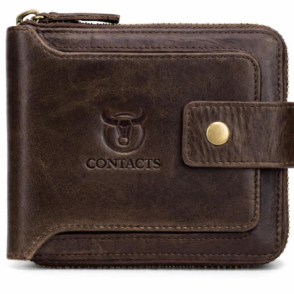 Men's RFID Blocking Wallet | Genuine Leather Wallet for Men with Rakhi | Gift Set for Brother, Combo (Brown)…