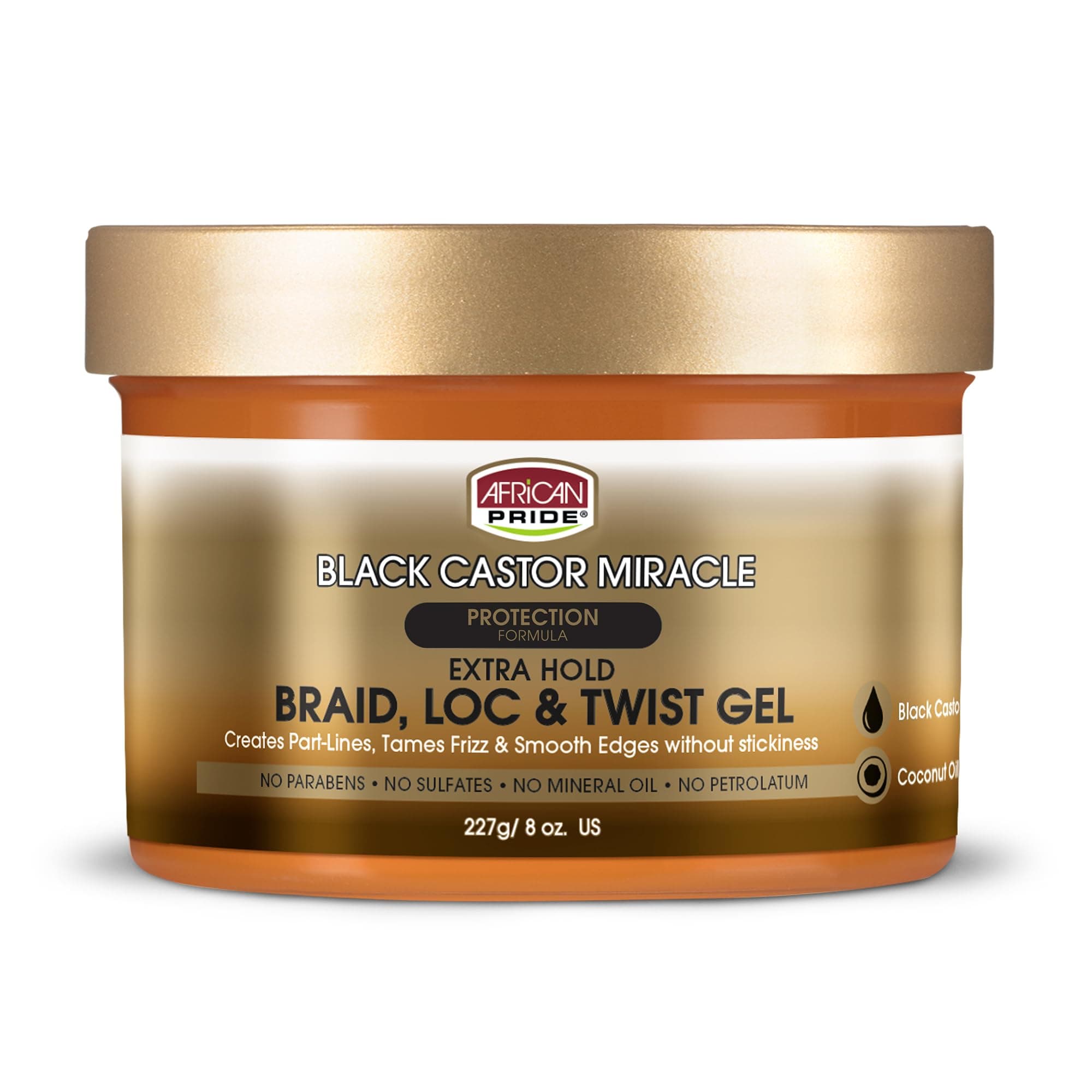 African Pride BlackCastor Miracle Braid Lock Twist Gel 8 una vez