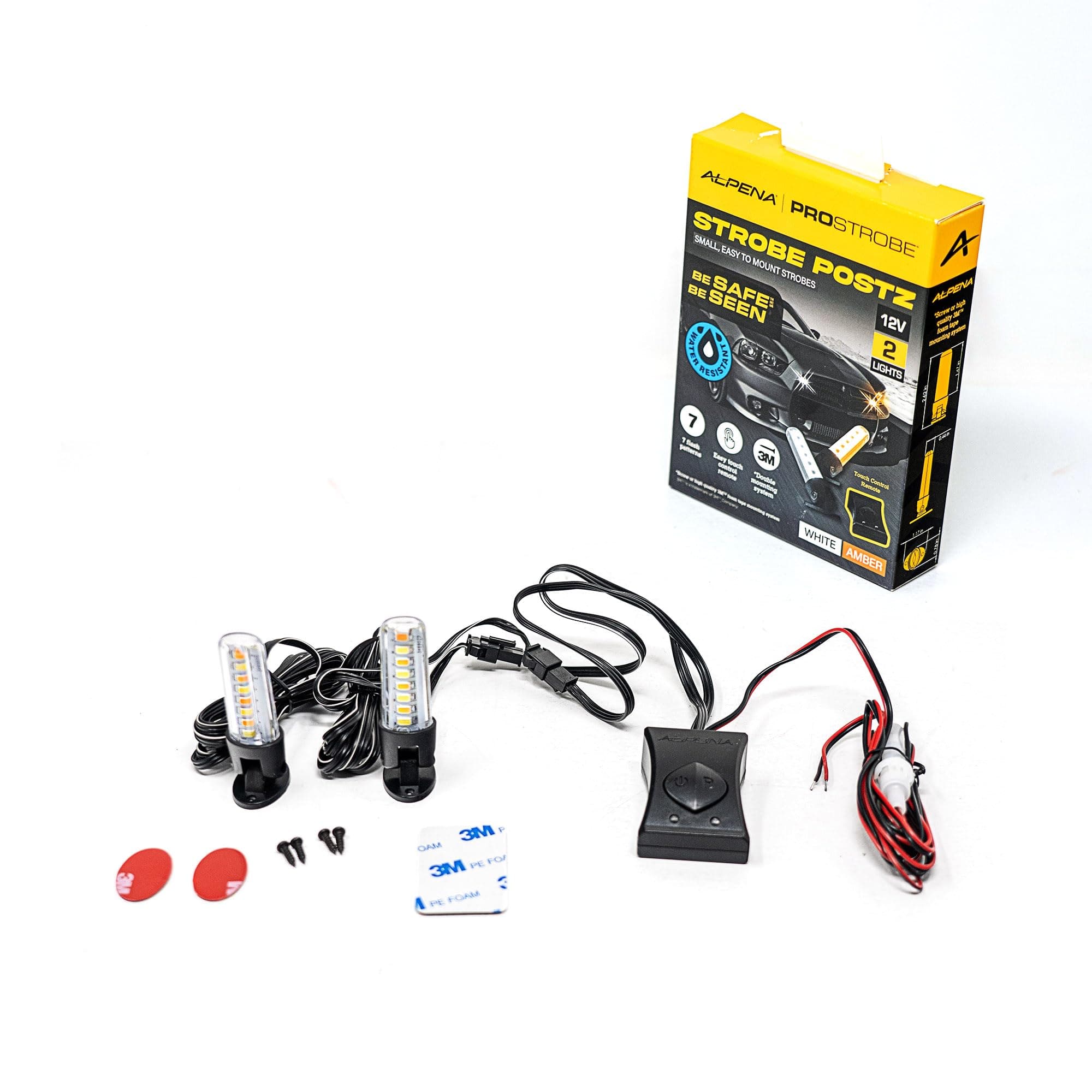 78312 Strobe Postz - White & Amber