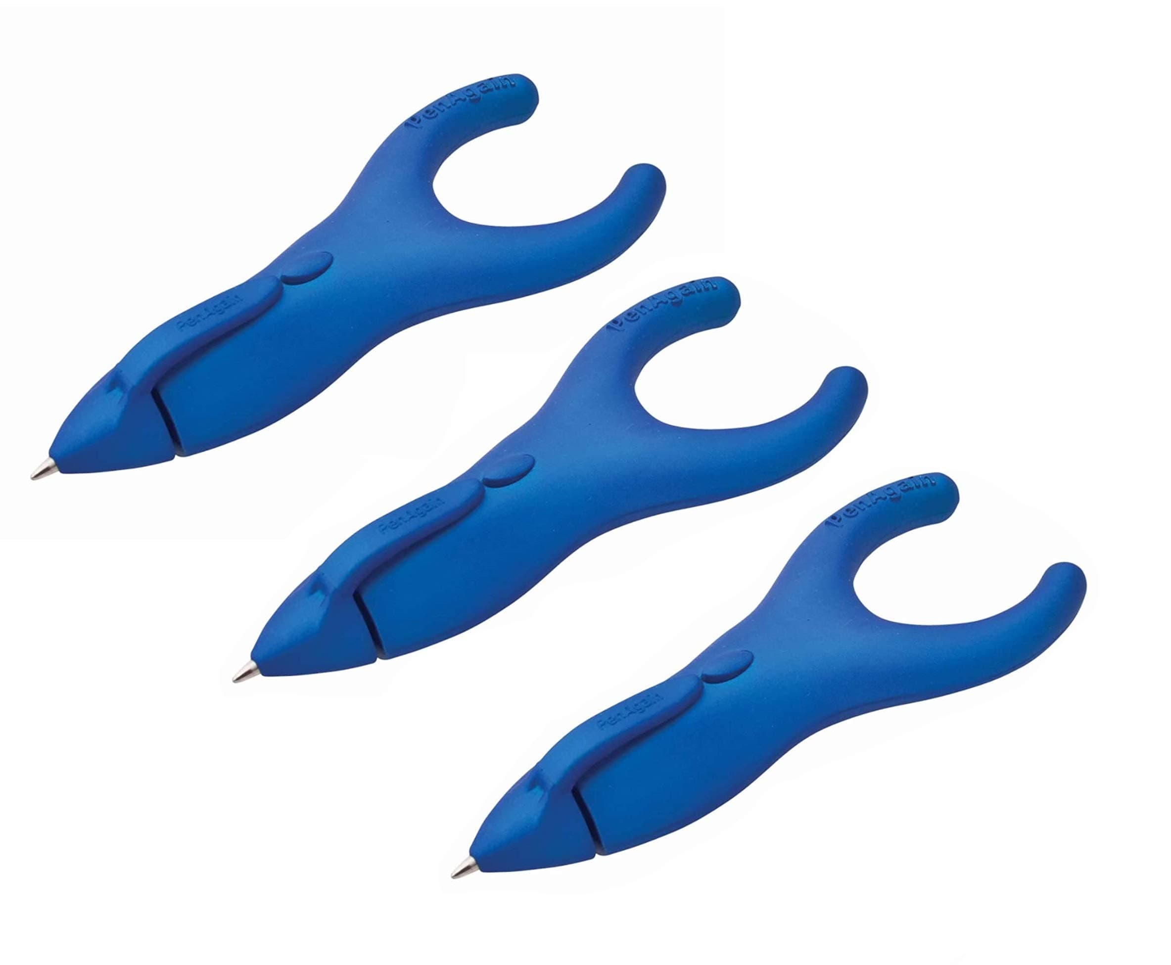 Ergo-Sof Retractable Ballpoint Pen, Blue, Black Ink (00021), 3 PACK