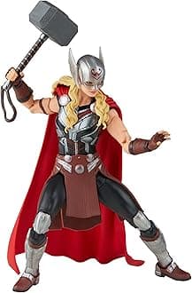 Marvel Legends Series Thor: Love and Thunder Mighty Thor Action Figure 6-inch Collectible Toy, 4 Accessories, 1 Build-A-Figure Part