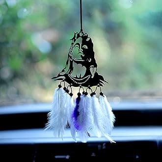 Adiyogi Car Hanging Dream Catcher - Mirror Accessories for Interior Decoration - 1pcs