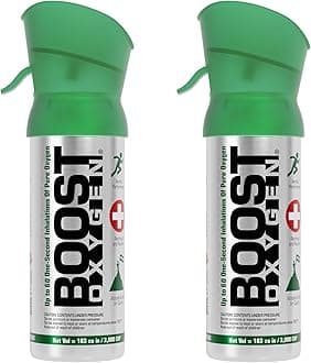 Boost Oxygen Pocket Size Natural 3L Canister | Respiratory Support for Aerobic Recovery, Altitude, Performance & Health (2 Pack)