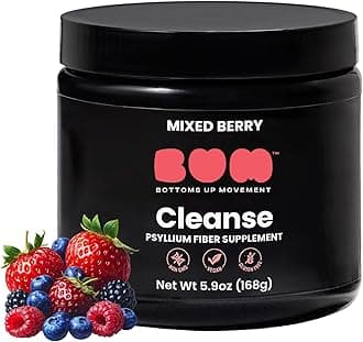 Bum Psyllium Fiber Cleanse Powder for Daily Gut Care – Soluble Psyllium Husk Fiber with Sugar Free Formula – Feel Lighter, Support Regularity & Everyday Digestive Comfort, 30 Servings