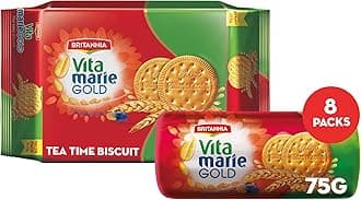 Vita Marie Gold Tea Time Biscuits Value Pack 8 x 66 g