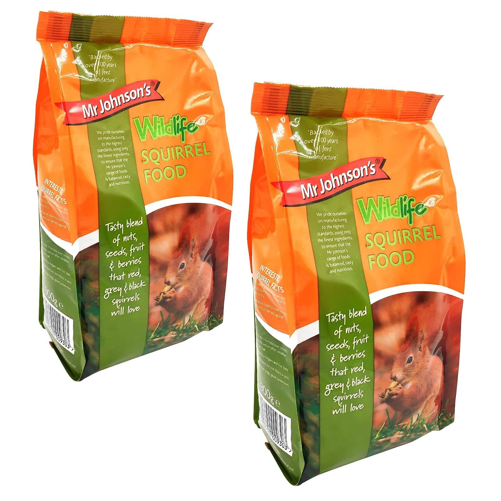 Mr Johnson's Wildlife Squirrel Food 900g x 2 Pack